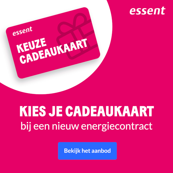 Energie van Essent met cadeaubon naar keuze