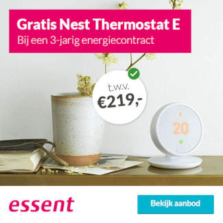 Ontvang een slimme Nest thermostaat bij 3 jaar Essent