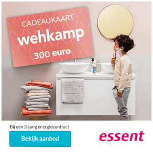 €150,- Wehkamp cadeaukaart actie van Essent