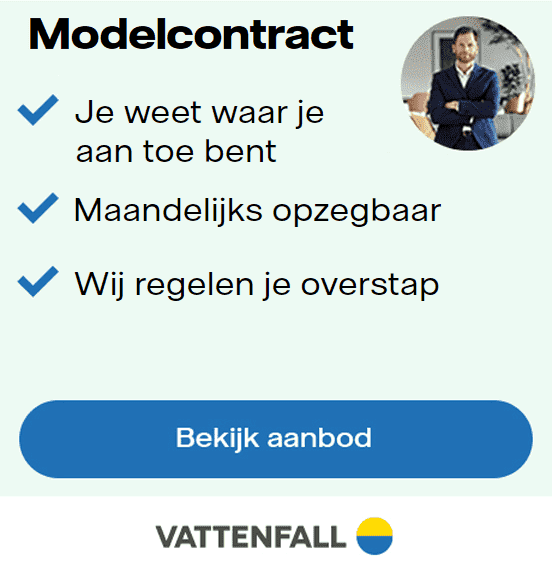 Modelcontract van Vattenfall