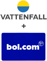 Gratis €425,- Bol.com bon bij Vattenfall